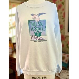 Vintage 1991 "Tell Me A Story" Celebration IBM Sweatshirt Women's XL